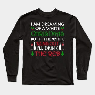 Red and White Christmas Long Sleeve T-Shirt